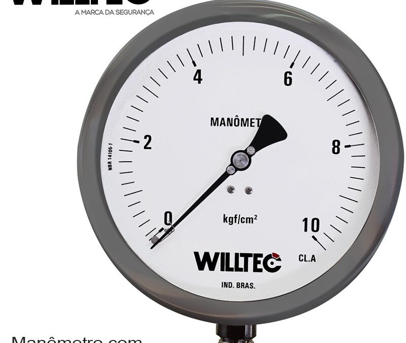 Manômetro com Bourdon de Inox